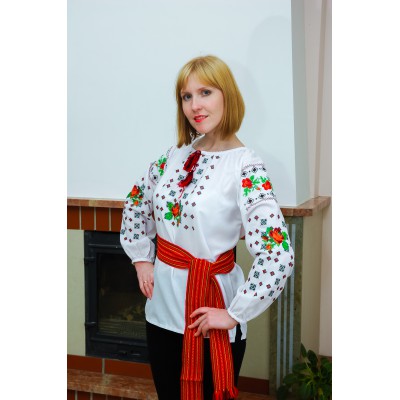 Embroidered blouse "Fairy Roses"